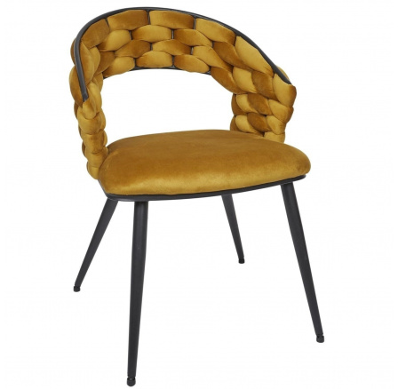 Stolička Sawyer horčicová