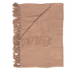 Prehoz/deka Waffle okrová 150x200 cm