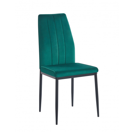 Stolička velvet zelená K12-FX