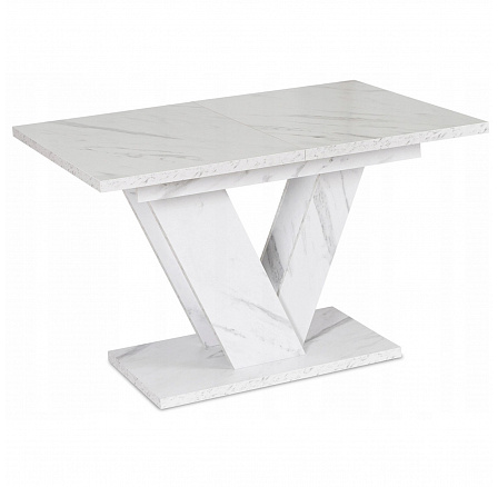 Stôl CLARK Rozkladací 120-160 cm Biely Mramor Stôl CLARK Rozkladací 120-160 cm Biely Mramor