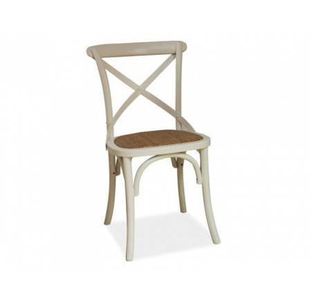 Jedálenská stolička LARS, biela