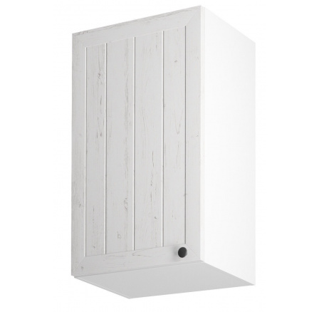 Kuchynská horná skrinka PROVENCE G45 - Ľavá, Biela/Borovica Andersen