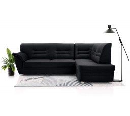 Rohová sedacia súprava P Dornia čierna