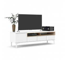 TV komoda ATREI 179, Biela/Dub