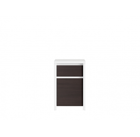 KASPIAN KOM1D1SP biela/wenge KASPIAN KOM1D1SP biela/wenge