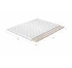 Vrchný matrac - Topper LATEX 200x200 cm, Hypoalergénny poťah Microfibre