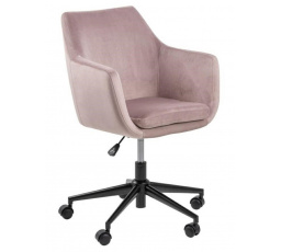 Kancelárska stolička na kolieskach Nora VIC ružová