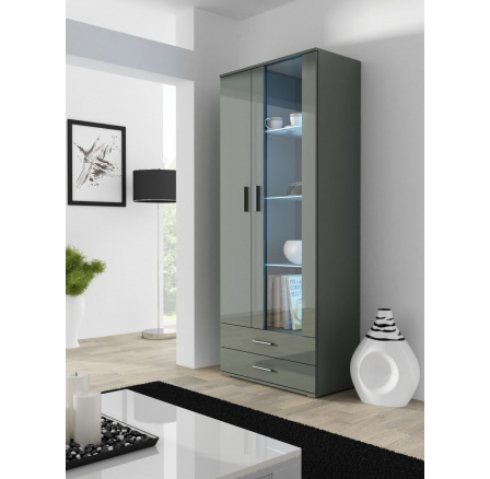 Šatní skriňa SOHO S6 2D2S, sivá Šatní skriňa SOHO S6 2D2S, sivá