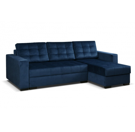Rohová sedacia súprava Linda UNI tmavo modrá