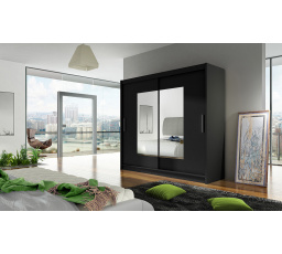 Šatní skriňa BERGER VII, Čierna