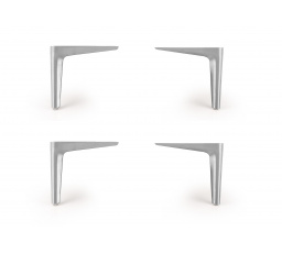 Posteľ MODULO N2 - Nohy postele (sada), Strieborné