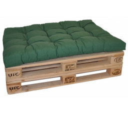 Sedák na paletu 120x80 tmavozelený melír