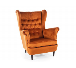 Kreslo HARRY VELVET, Cinnamon Bluvel 4215/Wenge
