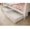Detská Poschodová Posteľ Jori 200x90 Biela+Borovica