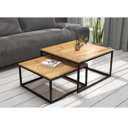 Konferenčný stolík 2v1 KAMA Čierny+Artisan