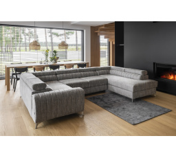 Rohová sedacia súprava v tvare U LOUIS, Marte 130 Pravá