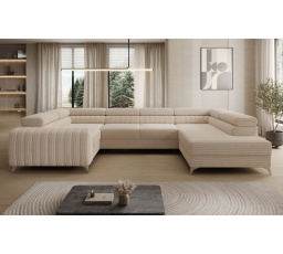 Rohová sedacia súprava v tvare U LOUIS, Jarell 18 Pravá