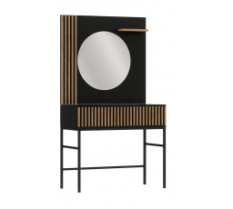 Toaletný stolík Meorati 85 Black/Artisan Oak Matte Black, Artisan Oak 85x155
