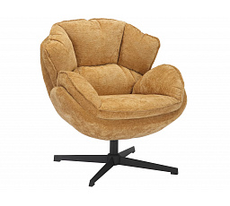 Otočné kreslo BETTY, Curry 248/Čierna