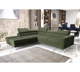 Rohová sedacia súprava TOSCANIA II priemer 30x250 - ľavá, olivová