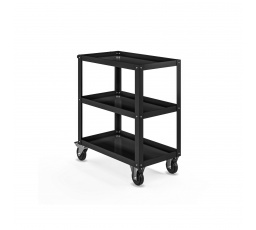 Dielenský vozík HUGO, 700 x 816 x 400 mm, All Black: čierny