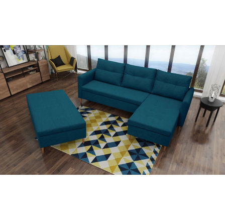 Rohová sedacia súprava AREO s taburetkou, Malmo 81, pravá Rohová sedacia súprava AREO s taburetkou, Malmo 81, pravá