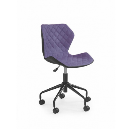 Detská stolička MATRIX /čierna+fialová