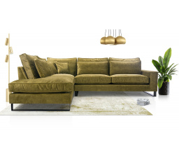 Rohová sedacia súprava Blek L Torre 11 khaki