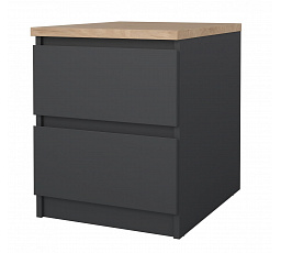 Nočný stolík Simplicity 230 sivá/jackson hickory