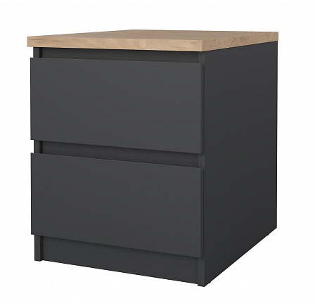 Nočný stolík Simplicity 230 sivá/jackson hickory Nočný stolík Simplicity 230 sivá/jackson hickory