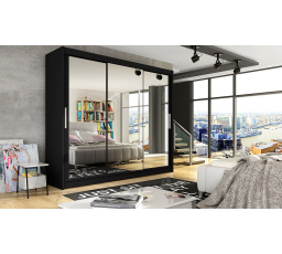 Šatní skriňa ASTANA III, Čierna