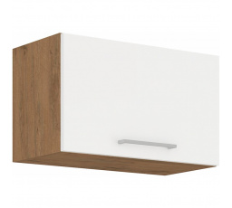 Kuchynská horná skrinka VEGA 60GU36-1F, Dub lancelot/Biely lesk