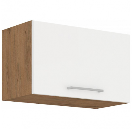 Kuchynská horná skrinka VEGA 60GU36-1F, Dub lancelot/Biely lesk