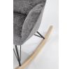 Hojdacie kreslo CASTRO, Sivá