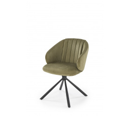 Jedálenská otočná stolička K533, olivová/čierna