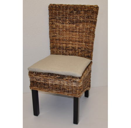 Kreslo Banny banánový list vankúš tmavé béžové zvýraznenia