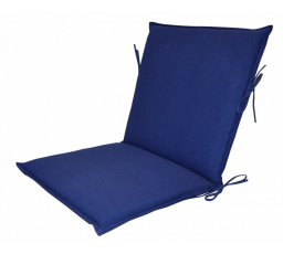 Vankúš pre záhradné kreslo UNI s nízkym operadlom - látka tmavomodrá