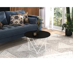 Konferenčný stolík LIAM Biely+Čierny