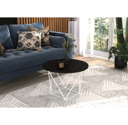 Konferenčný stolík LIAM Biely+Čierny