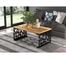 Konferenčný stolík SEMARA 100x60 Čierny+Artisan