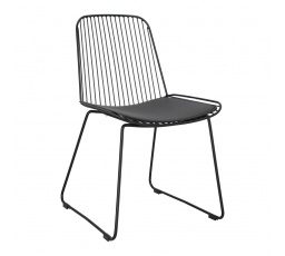 Stolička Dill s čiernym vankúšom