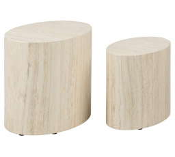 Sada stolíkov Mice travertín