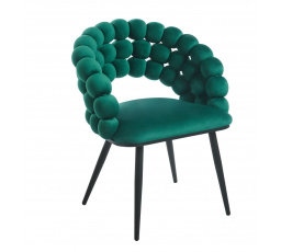 Stolička velvet zelená K20-FXJG
