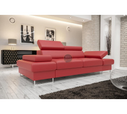Sofa GALAXY II 235 cm prírodná koža - červená koža