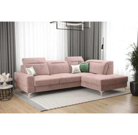 Rohová sedacia súprava MALIBU MINI 180X250 - pravá, ružová Rohová sedacia súprava MALIBU MINI 180X250 - pravá, ružová