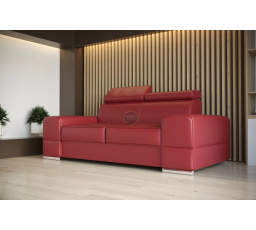 Kožená pohovka ROYAL II 225 cm - červená koža