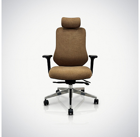 Ergonomická kancelárska stolička hnedá AXIS