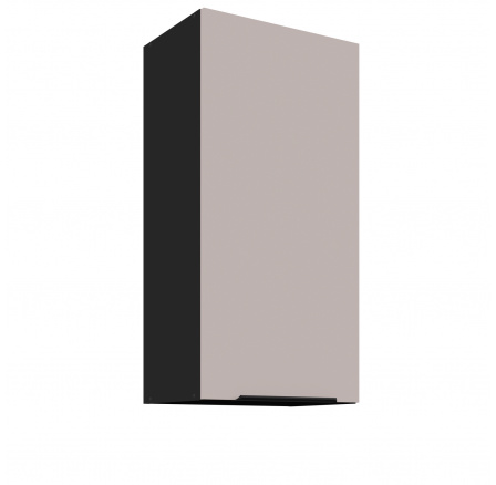 Horná skrinka ARONA - 45 G-90 1F, Čierna mat/Kašmír