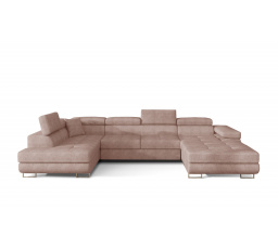 Rohová sedacia súprava v tvare U RODRIGO, ľavá, Omega 91