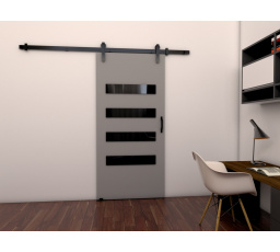 Posuvné dvere LOFT F90, sivá/čierna